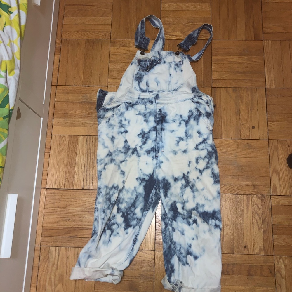 Vintage Custom Acid Wash Denim Fission Overalls